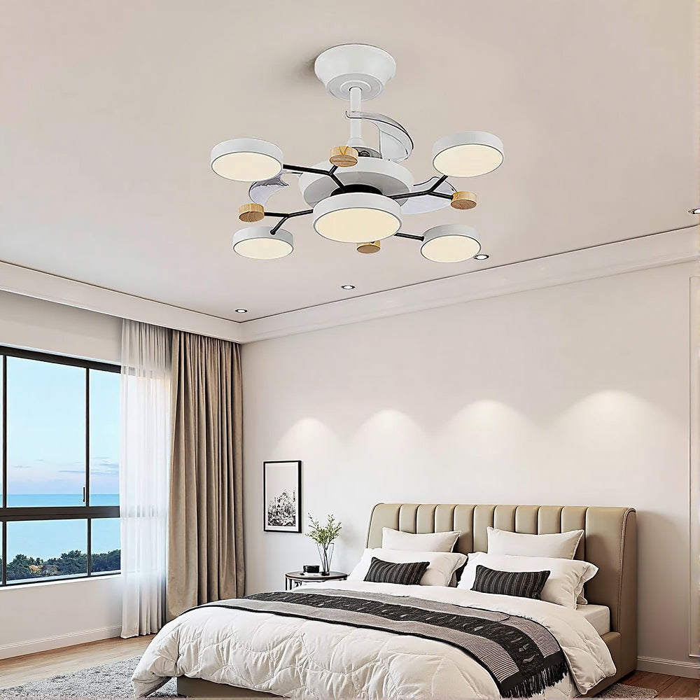 LumiFanor™ – Ventilateur Lumineux Moderne en Métal et LED