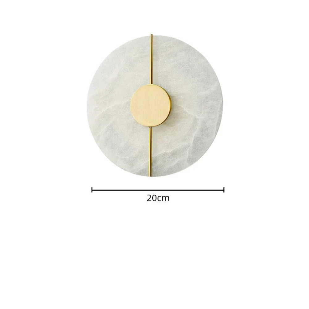 Halo Marbré™ – Luminaire Mural Design Circulaire