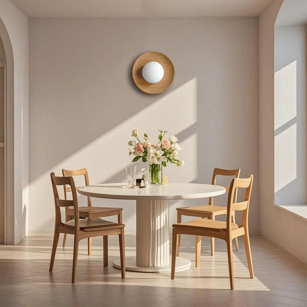 NaturaLume™ – Applique Murale Simple en Bois