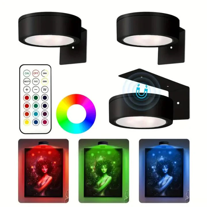 ArtéGlow™ – Éclairage LED Aimanté pour Tableaux