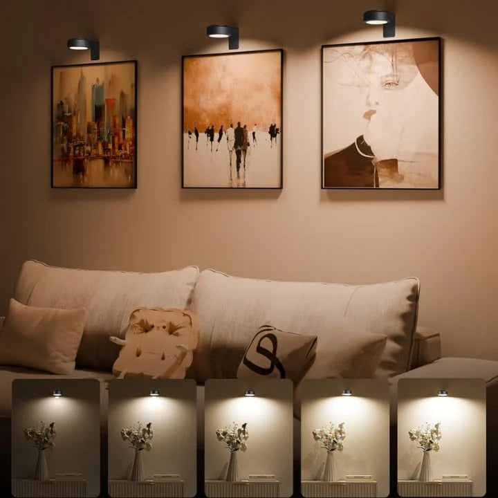 ArtéGlow™ – Éclairage LED Aimanté pour Tableaux