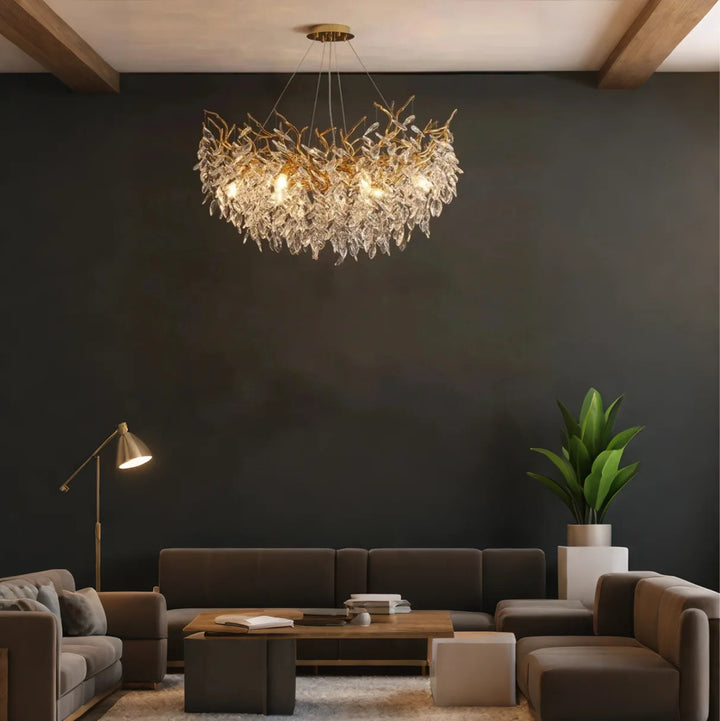 PrestigeCiel™ – Chandelier de Plafond Élégant et Étincelant