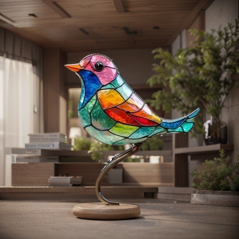 LumiOiseau™ – Objet Déco Raffiné en Forme d’Oiseau Peint