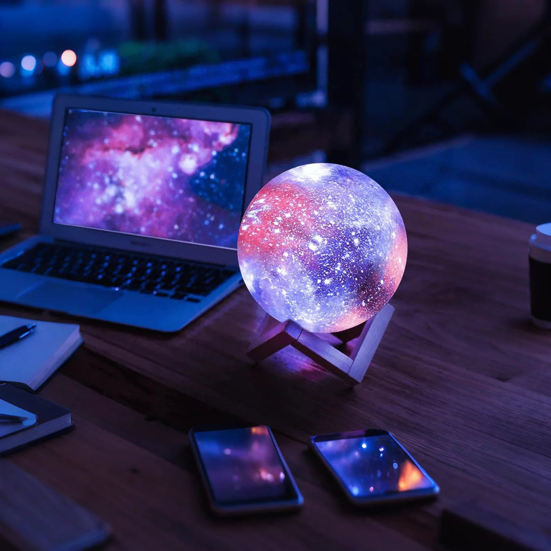 LuneCréa™ – Lampe de Table Inspirée de la Lune et de l’Espace