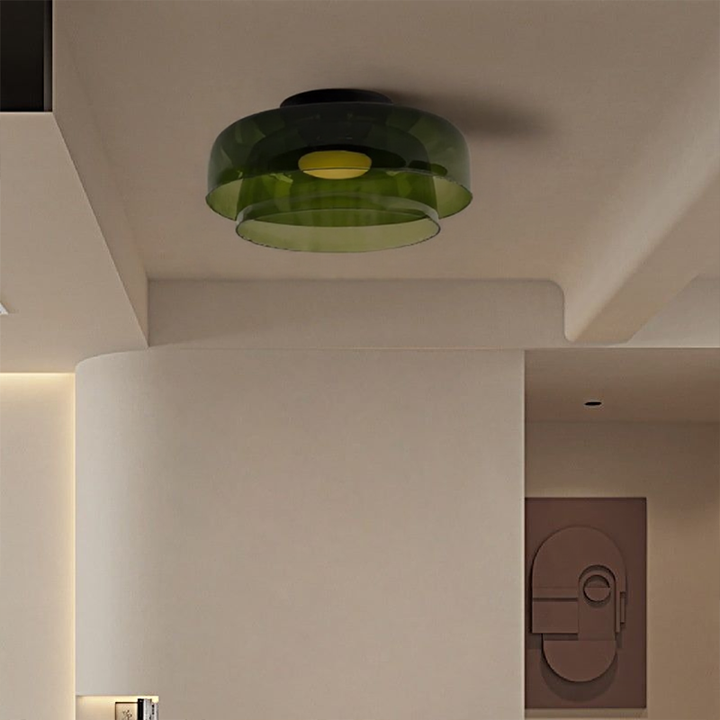 LustreKaléïdo™ – Éclairage de Plafond en Vitrail Créatif