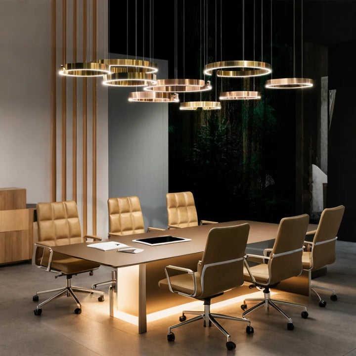 ClairAnneau™ – Suspension LED Circulaire Épurée