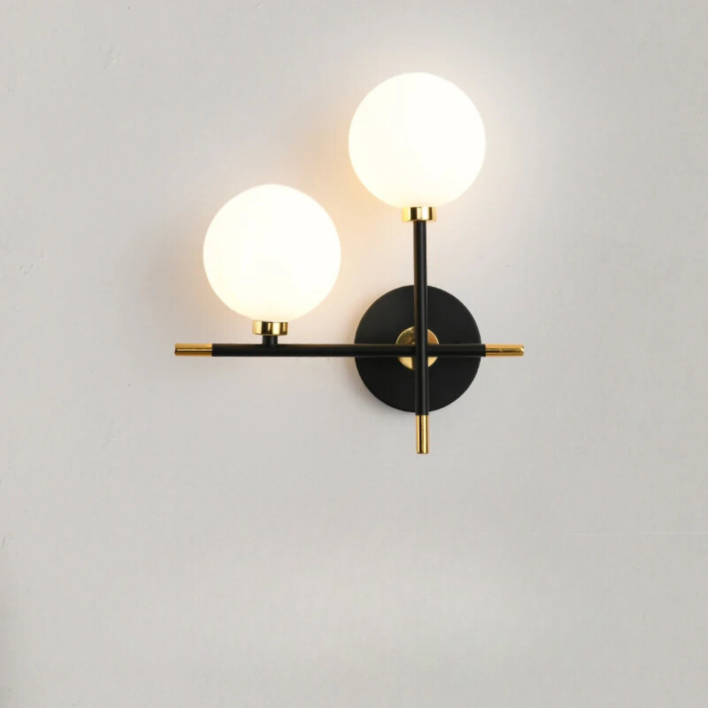 DuoLume™ – Applique Murale Double Sphère Scandinave