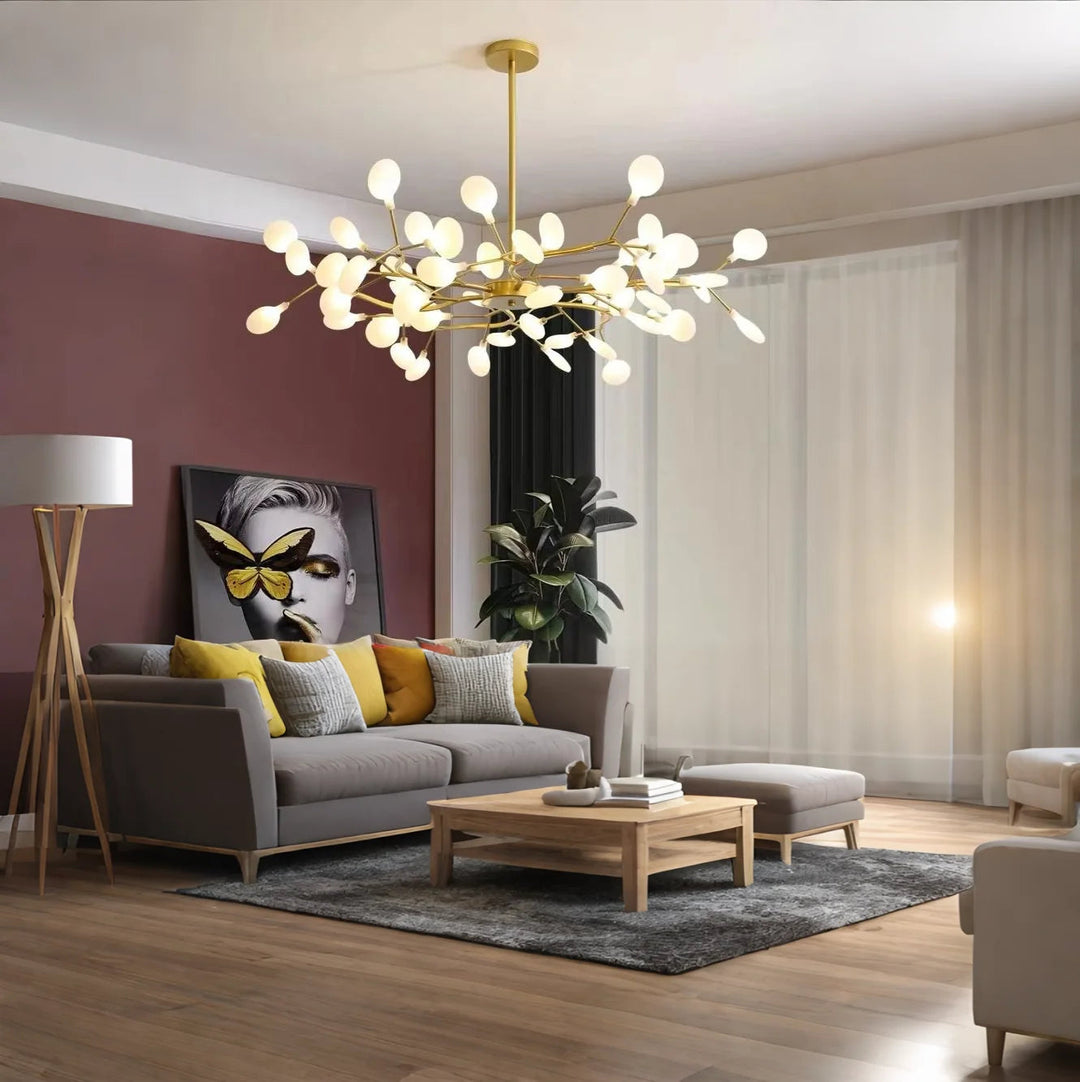 BrancheLumi™ – Lustre Créatif en Acrylique pour Salon