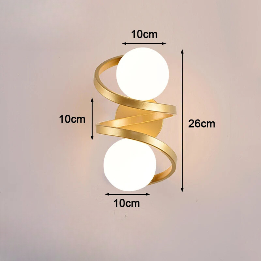 ScandiLume™ – Applique Murale Sphérique au Design Nordique