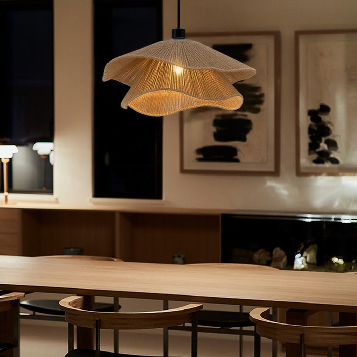 PailleLustre™ – Suspension Rétro au Tressage Naturel