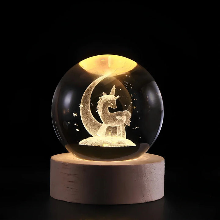 CristalAura™ – Boule de cristal lumineuse