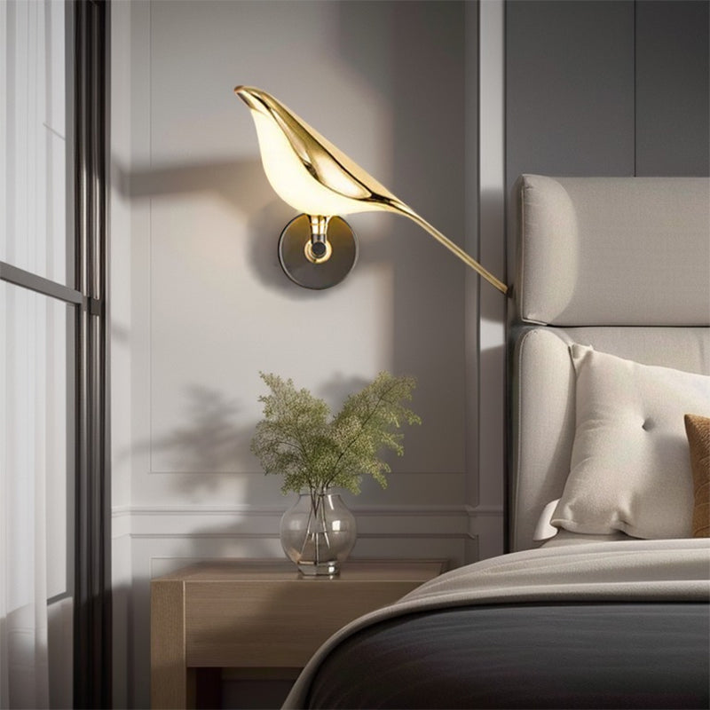 PlumeLuxe™ – Applique LED Artistique Forme d’Oiseau