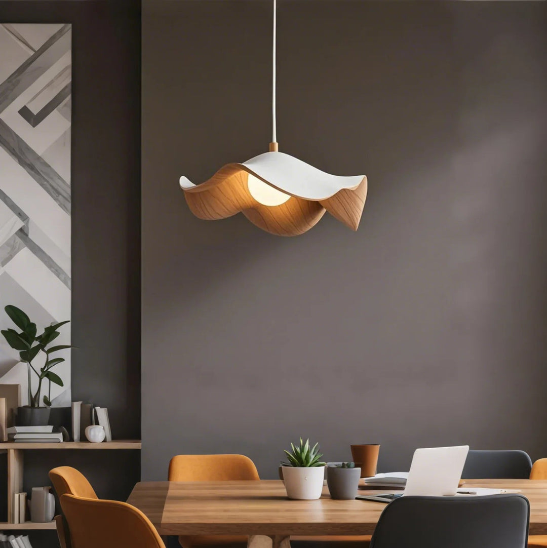 BoisSingulier™ – Suspension en Bois Unique et Élégante