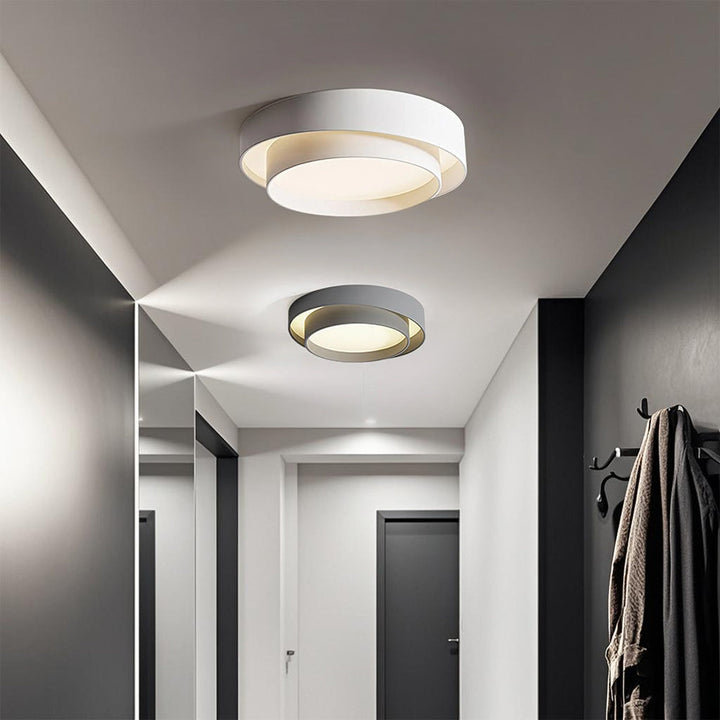 LumiDouble™ – Luminaire Plafond Design avec Deux Cercles
