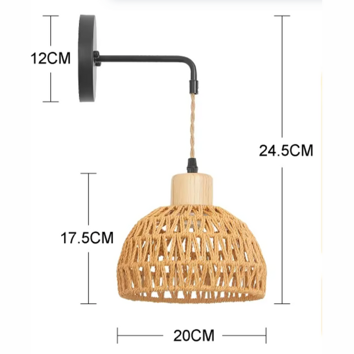 TresséLuxe™ – Éclairage Mural Naturel & Fait Main