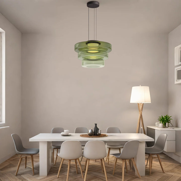 VerreLinéa™ – Suspension Élégante aux Lignes Modernistes