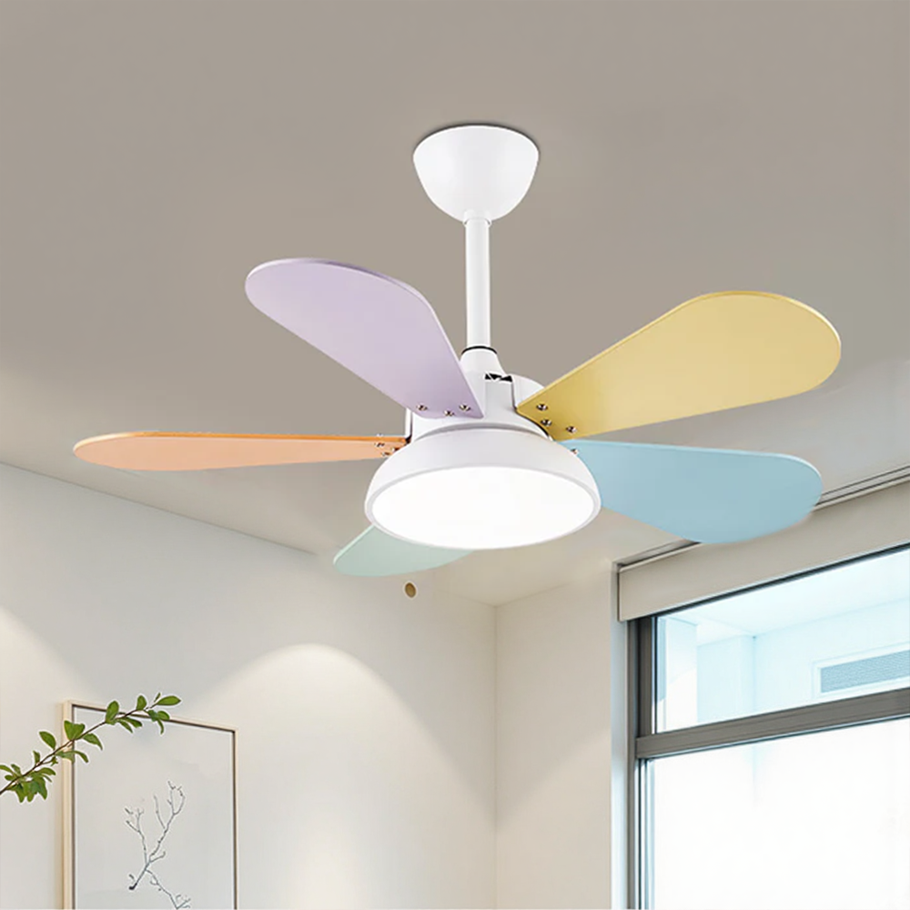 ColoréaLume™ – Ventilateur Plafonnier Pastel et Lumineux