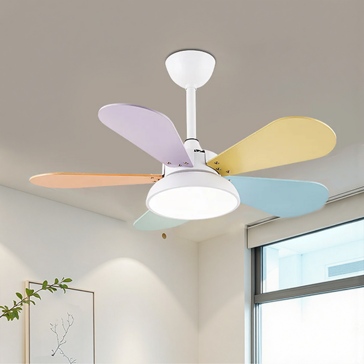 ColoréaLume™ – Ventilateur Plafonnier Pastel et Lumineux