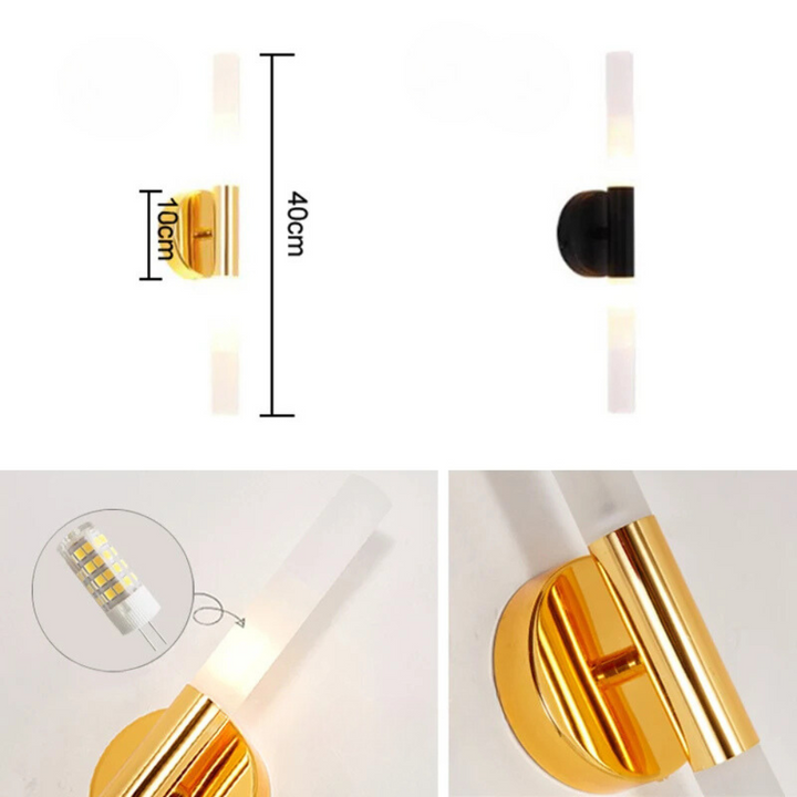 LineaMetal™ – Applique Murale Design en Métal Brossé