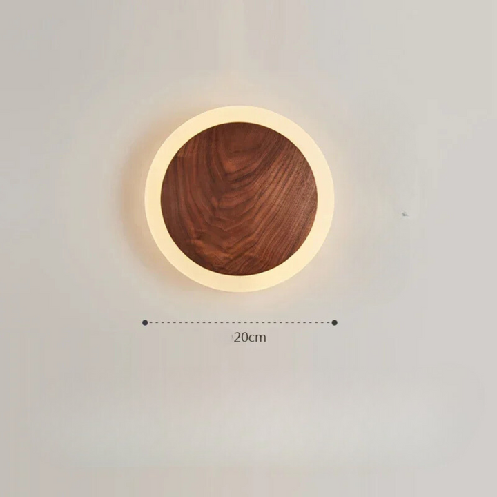 NoctaBois™ – Luminaire Mural en Noyer au Style Nordique