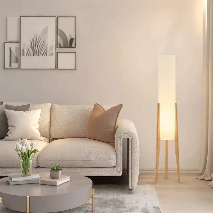 TerraLume™ – Lampadaire en Bois Naturel et Design