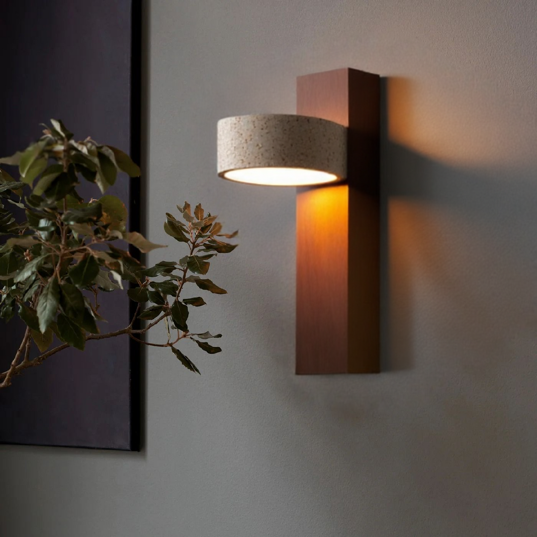 Blancréa™ – Applique Murale Chic en Travertin