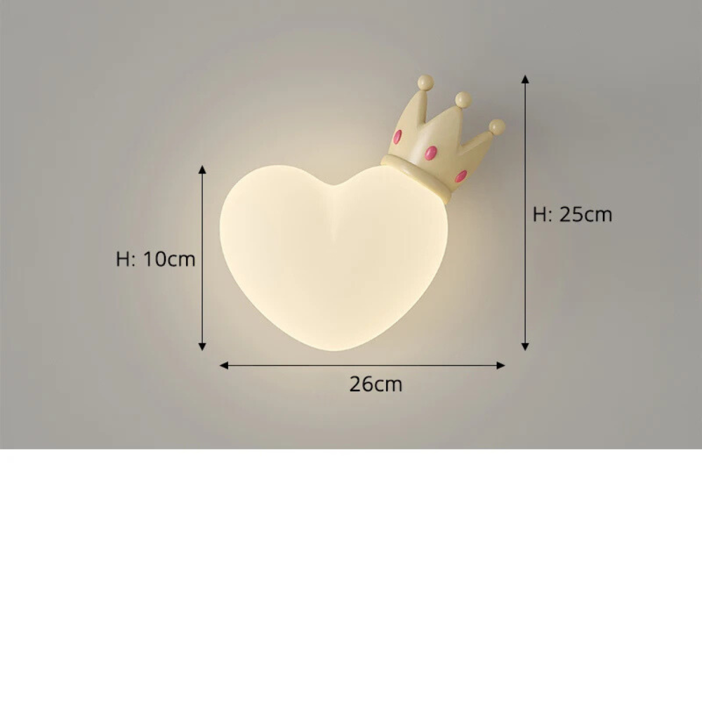 CœurLumi™ – Applique Murale LED Fille Romantique
