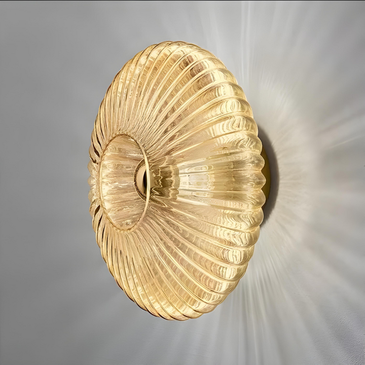 OrbeLumière™ – Applique Murale en Verre Circulaire
