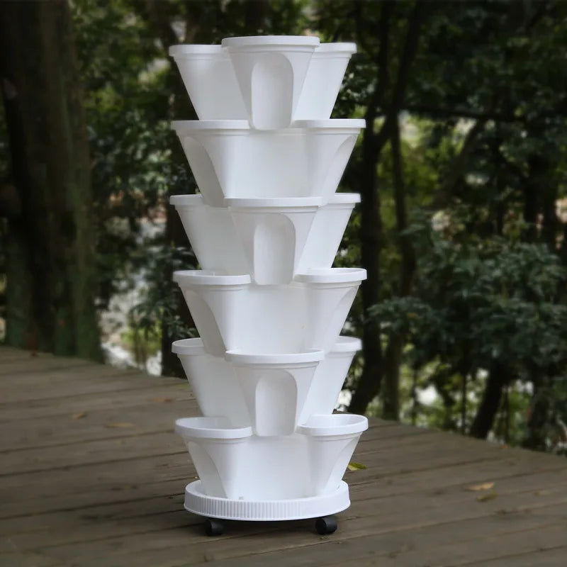 VertiPlante™ – Serre de Culture Compacte avec Roues et Plateaux