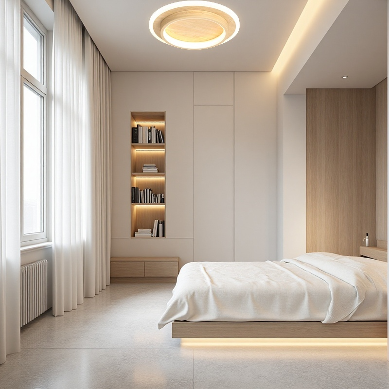 HaloMétal™ – Luminaire Rond Design en Métal et Acrylique