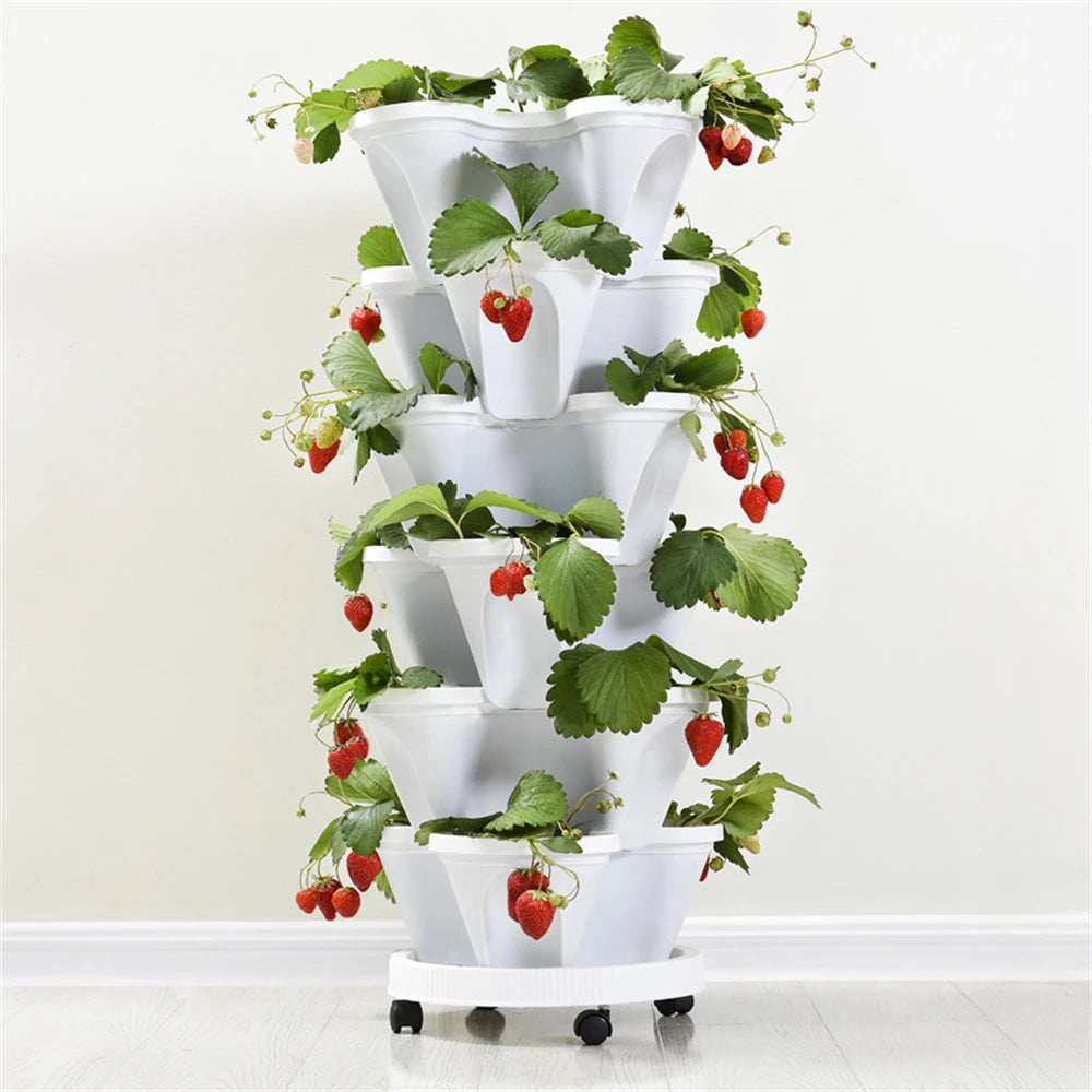VertiPlante™ – Serre de Culture Compacte avec Roues et Plateaux