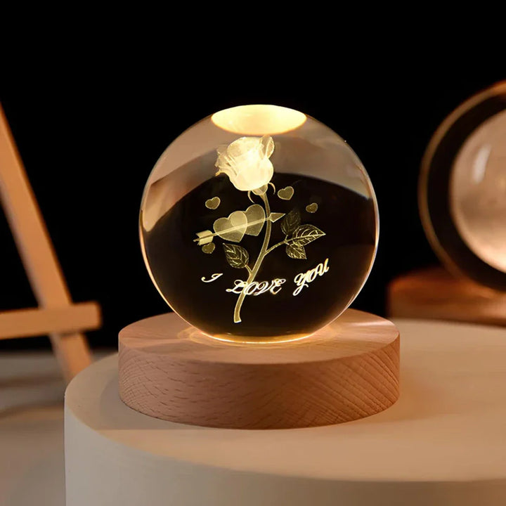 CristalAura™ – Boule de cristal lumineuse