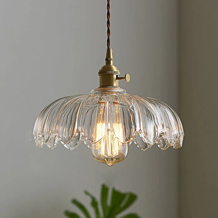 Bloomique™ – Lampe Fleur Contemporaine en Verre Soufflé