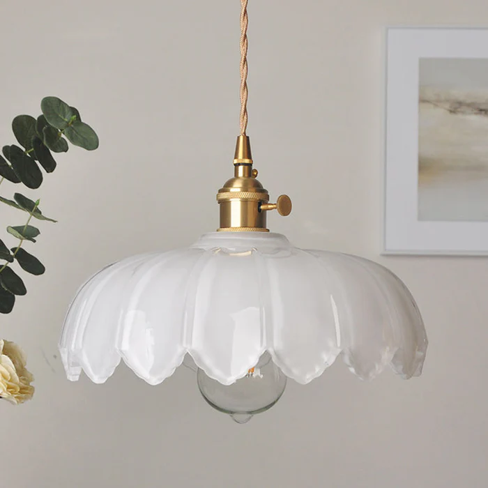 Bloomique™ – Lampe Fleur Contemporaine en Verre Soufflé