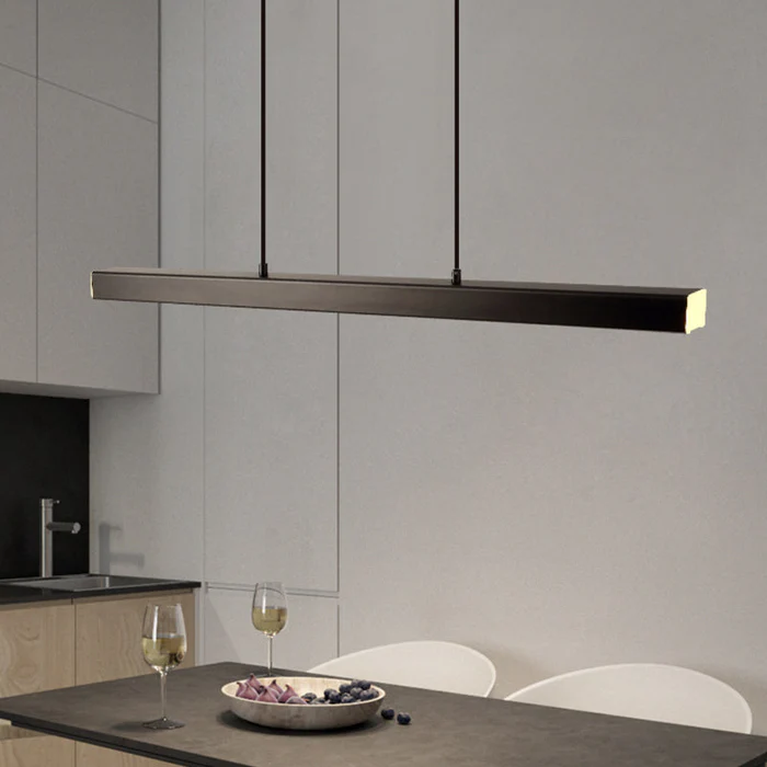 LinéaLumi™ – Lustre Minimaliste en Bande Longue
