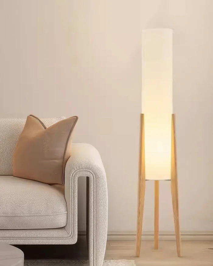 TerraLume™ – Lampadaire en Bois Naturel et Design