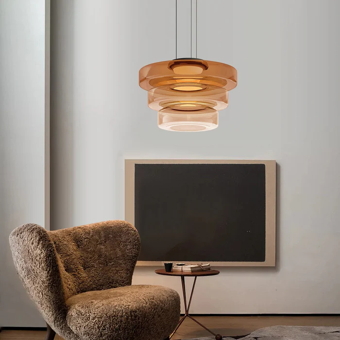 VerreLinéa™ – Suspension Élégante aux Lignes Modernistes