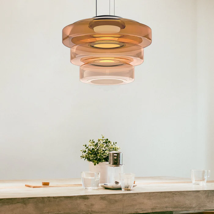 VerreLinéa™ – Suspension Élégante aux Lignes Modernistes