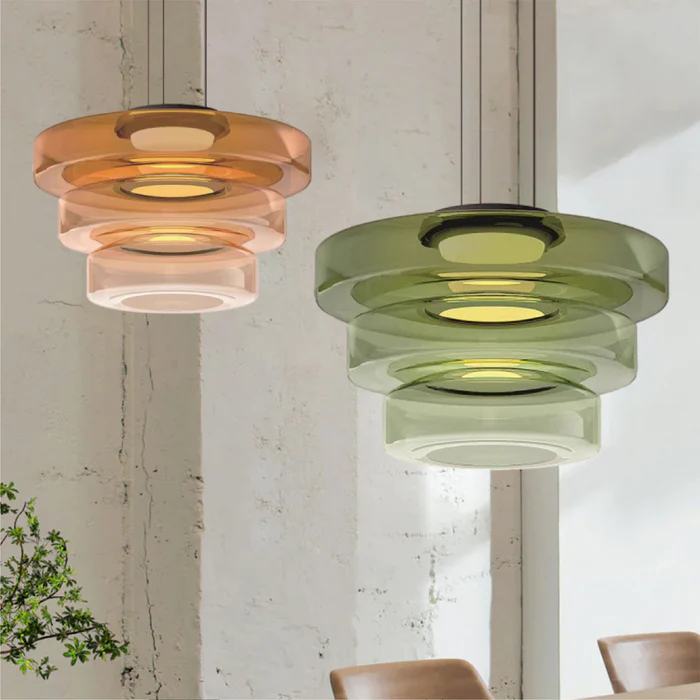 VerreLinéa™ – Suspension Élégante aux Lignes Modernistes