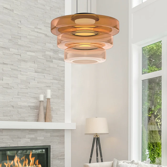 VerreLinéa™ – Suspension Élégante aux Lignes Modernistes