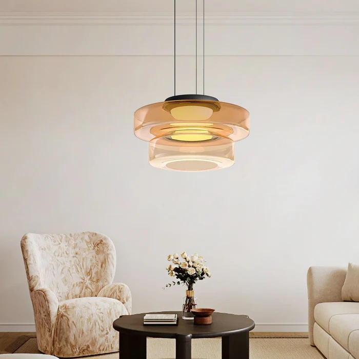 VerreLinéa™ – Suspension Élégante aux Lignes Modernistes