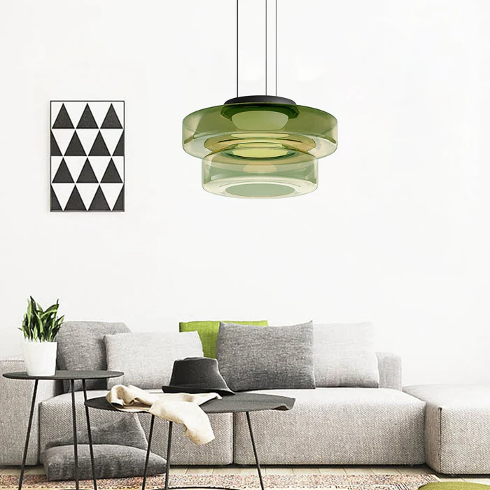 VerreLinéa™ – Suspension Élégante aux Lignes Modernistes