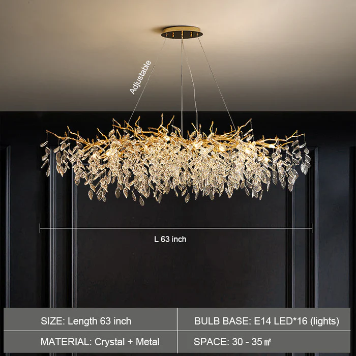 PrestigeCiel™ – Chandelier de Plafond Élégant et Étincelant