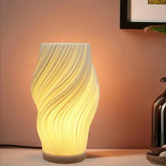 RayonNuit™ – Lampe de Nuit Élégante à Motif Spirale