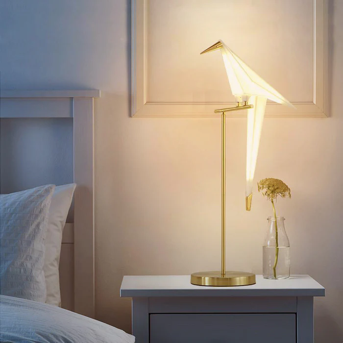 OrigamiNord™ – Lampe de Bureau Grue en Papier