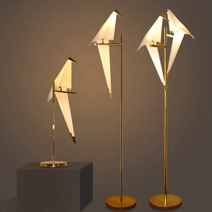 OrigamiNord™ – Lampe de Bureau Grue en Papier
