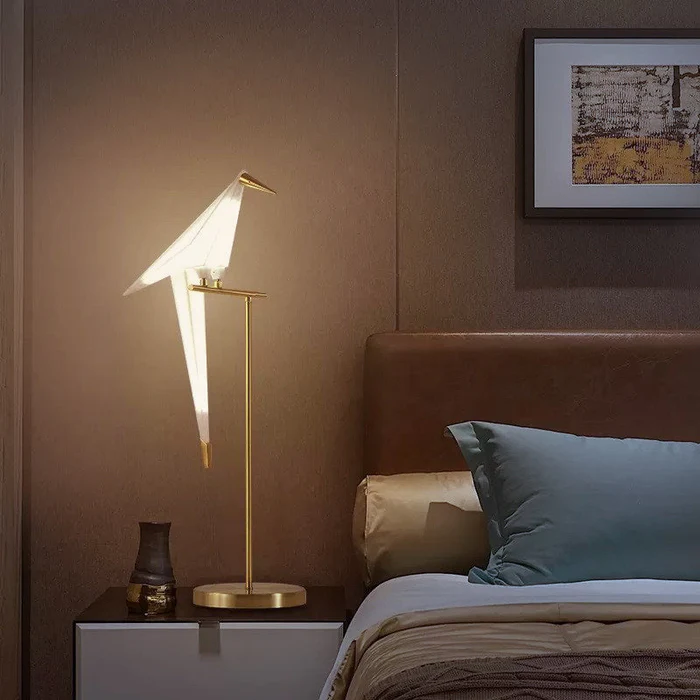 OrigamiNord™ – Lampe de Bureau Grue en Papier