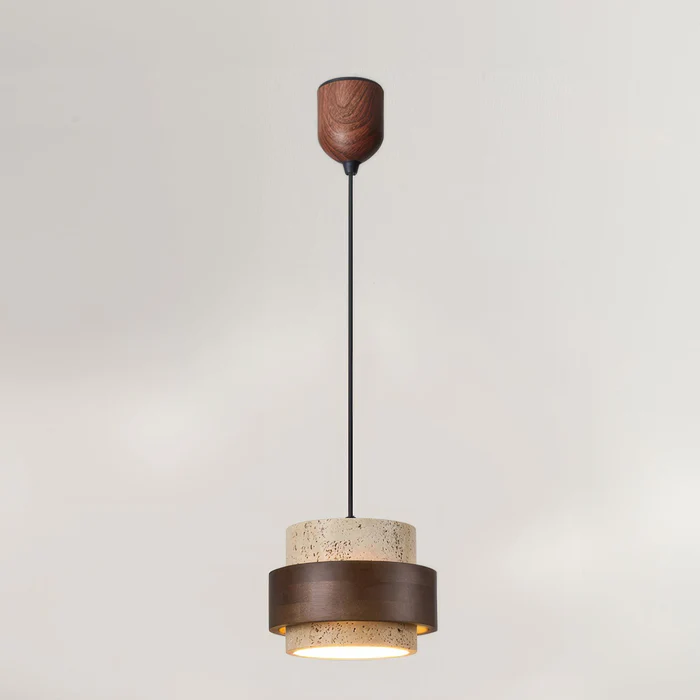 TerraWabi™ – Suspension Vintage en Pierre au Style Épuré