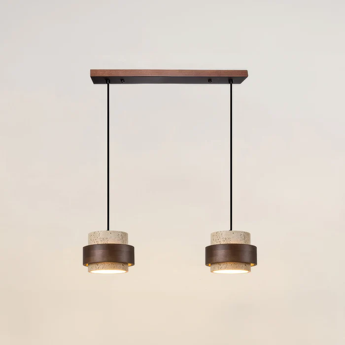 TerraWabi™ – Suspension Vintage en Pierre au Style Épuré