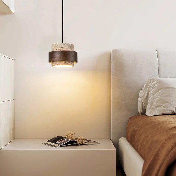 TerraWabi™ – Suspension Vintage en Pierre au Style Épuré